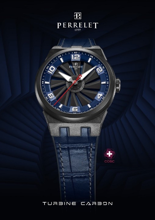 Obrázok z Perrelet Turbine Carbon Midnight Blue