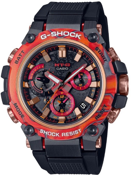 Obrázok z Casio G-Shock MT-G Carbon Core Guard 40th Anniversary Flare Red