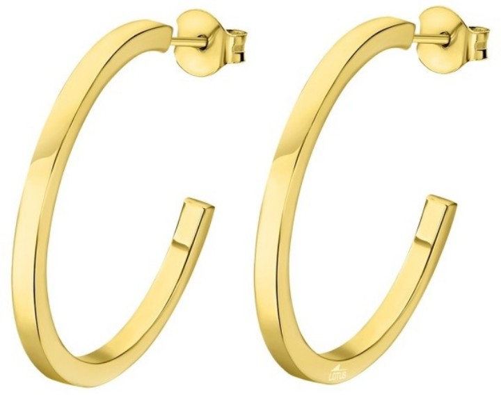 Obrázok z LOTUS SILVER náušnice HOOPS