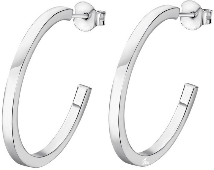 Obrázok z LOTUS SILVER náušnice HOOPS