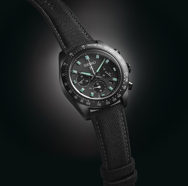 Obrázok z Seiko Prospex Speedtimer The Black Series ‘Night Vision’ Solar Speedtimer Chronograph