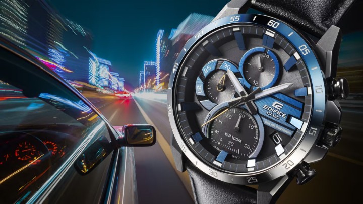 Obrázok z Casio Edifice Nighttime Drive Series Solar Chronograph