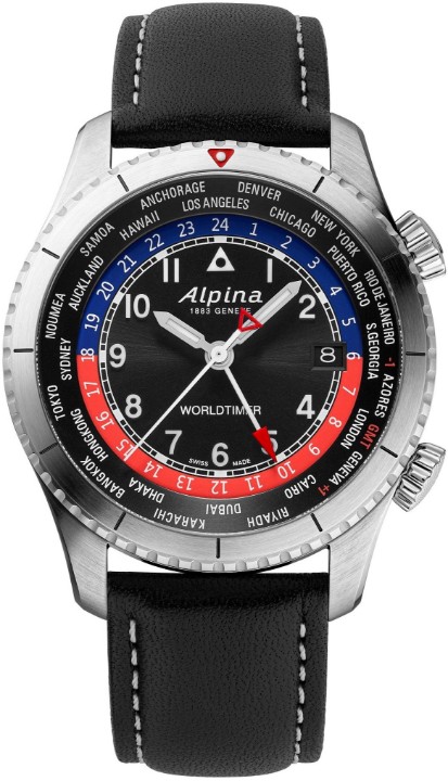 Obrázok z Alpina Startimer Pilot Quartz Worldtimer