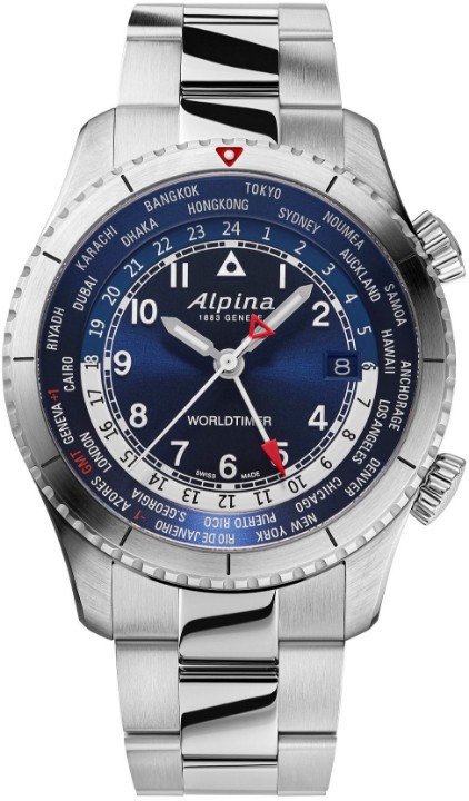 Obrázok z Alpina Startimer Pilot Quartz Worldtimer