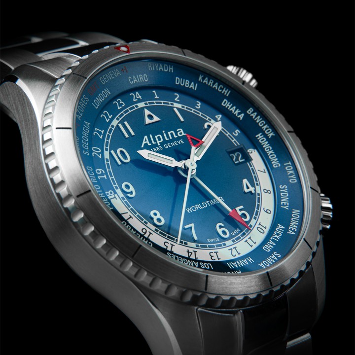 Obrázok z Alpina Startimer Pilot Quartz Worldtimer