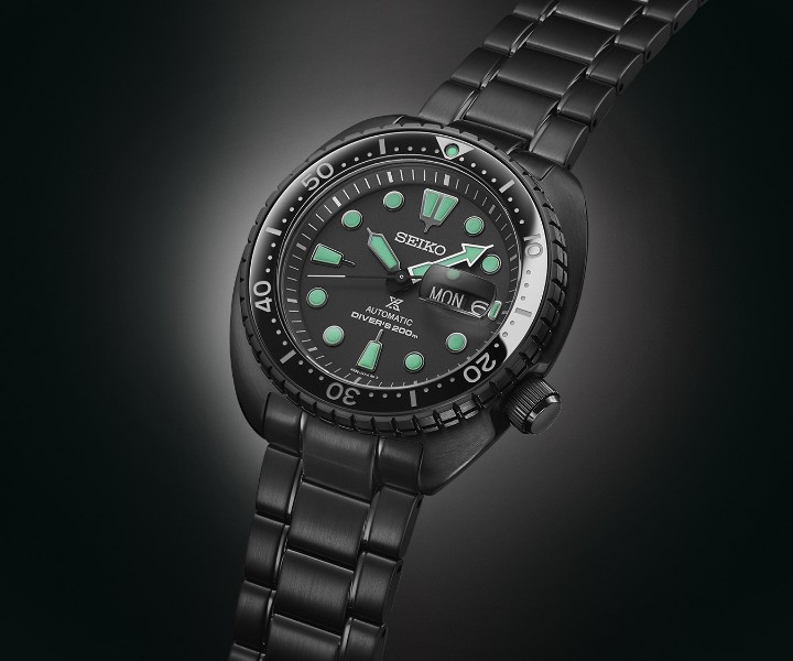 Obrázok z Seiko Prospex The Black Series ‘Night Vision’ Turtle Diver