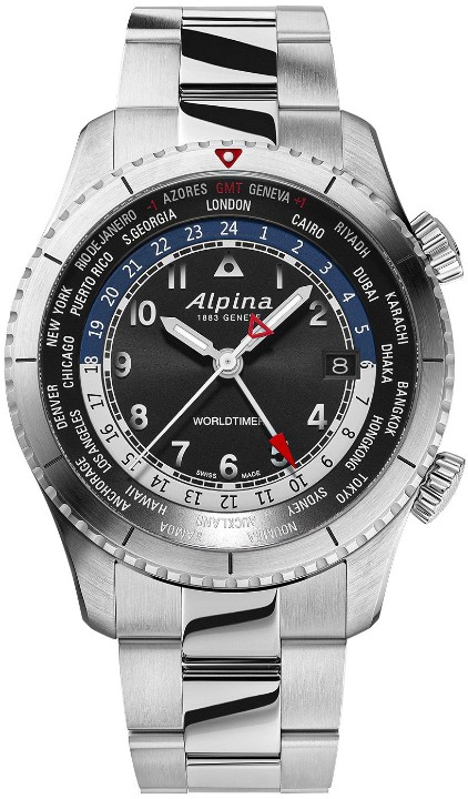 Obrázok z Alpina Startimer Pilot Quartz Worldtimer